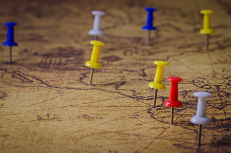 marked location on old map
