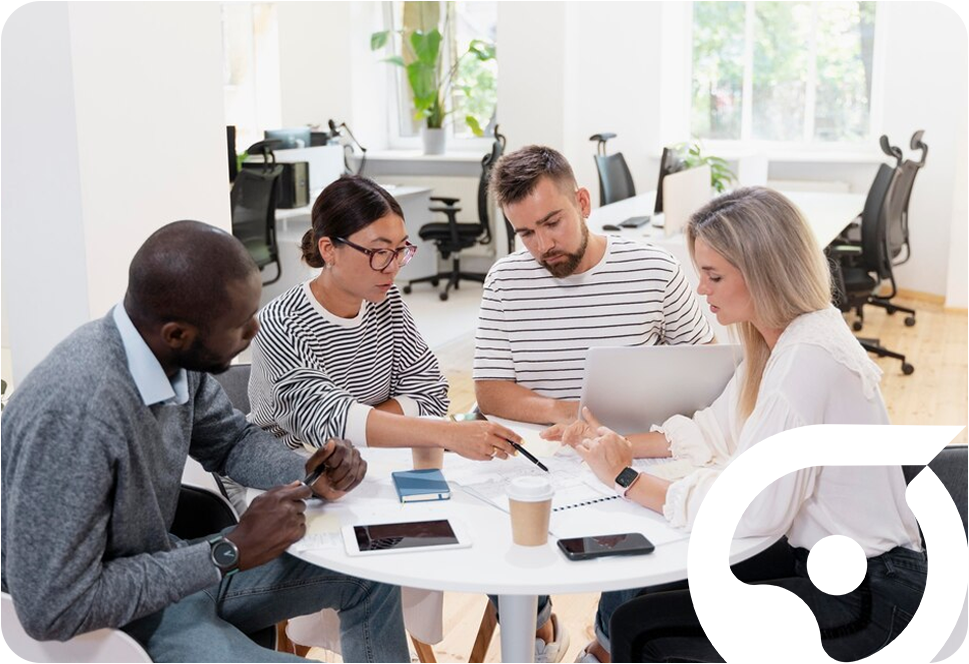 Professional business team in meeting